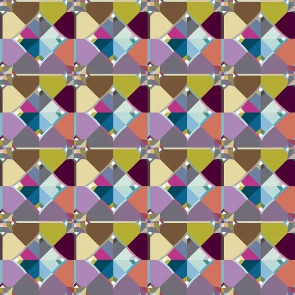 Patrón Ornamental Geométrico Sin Costuras Fondo Abstracto — Vector de stock