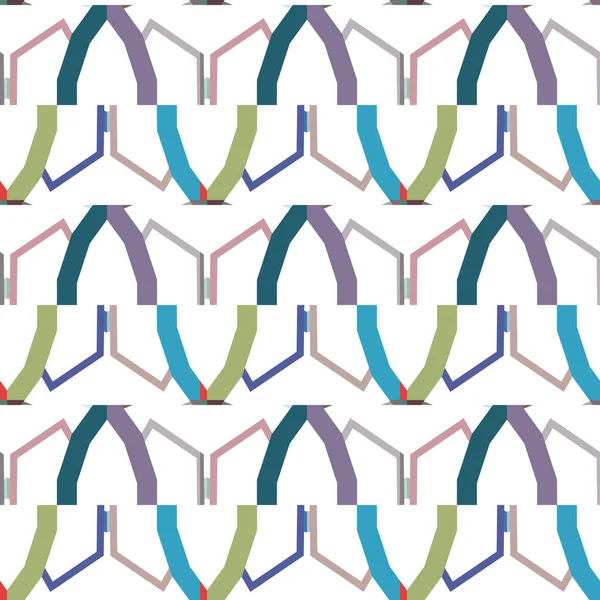 Бесшовный Геометрический Орнаментальный Узор Абстрактный Фон — стоковый вектор