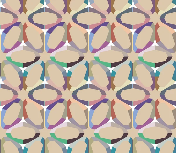 Patrón Ornamental Geométrico Sin Costuras Fondo Abstracto — Archivo Imágenes Vectoriales