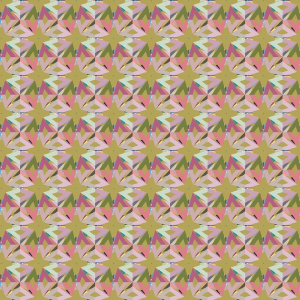 Patrón Ornamental Geométrico Sin Costuras Fondo Abstracto — Vector de stock