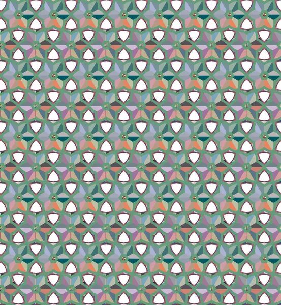 Patrón Ornamental Geométrico Sin Costuras Fondo Abstracto — Vector de stock