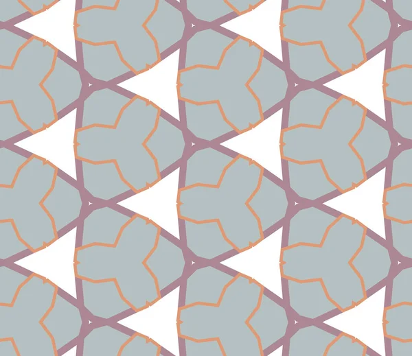 Sømløs Geometrisk Ornamentalt Mønster Abstrakt Bakgrunn – stockvektor