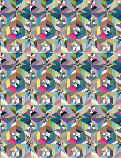 Naadloos Geometrisch Ornamentspatroon Abstracte Achtergrond — Stockvector