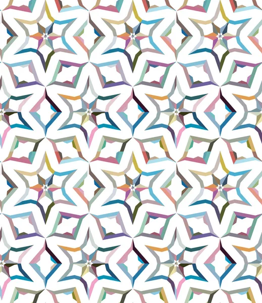 Naadloos Geometrisch Ornamentspatroon Abstracte Achtergrond — Stockvector