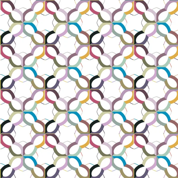 Patrón Ornamental Geométrico Sin Costuras Fondo Abstracto — Archivo Imágenes Vectoriales