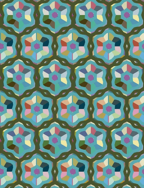 Patrón Ornamental Geométrico Sin Costuras Fondo Abstracto — Archivo Imágenes Vectoriales