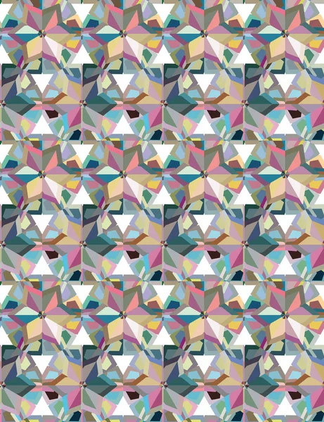 Padrão Ornamental Geométrico Sem Costura Fundo Abstrato Ilustração Vetorial — Vetor de Stock