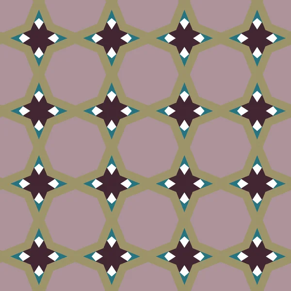 Nahtlose Geometrische Ornamentmuster Abstrakter Hintergrund — Stockvektor