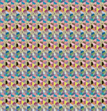 Kusursuz geometrik süs deseni. Soyut arkaplan, vektör illüstrasyonu