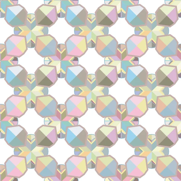 Naadloos Geometrisch Ornamentspatroon Abstracte Achtergrond — Stockvector