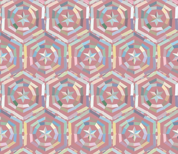 Patrón Ornamental Geométrico Sin Costuras Fondo Abstracto — Vector de stock