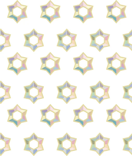 Patrón Ornamental Geométrico Sin Costuras Fondo Abstracto — Vector de stock