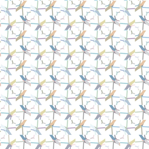 Naadloos Geometrisch Ornamentspatroon Abstracte Achtergrond — Stockvector