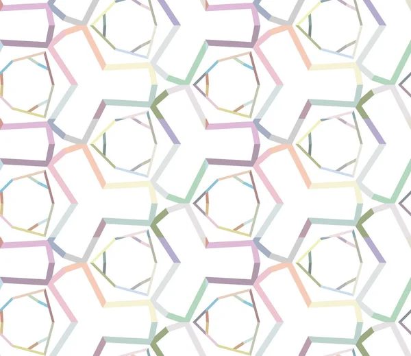 Naadloos Geometrisch Ornamentspatroon Abstracte Achtergrond — Stockvector