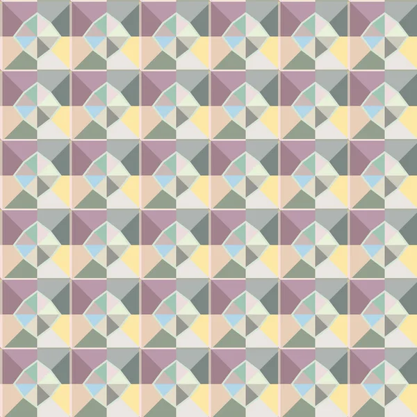 Naadloos Geometrisch Ornamentspatroon Abstracte Achtergrond — Stockvector