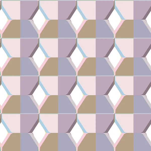 Naadloos Geometrisch Ornamentspatroon Abstracte Achtergrond — Stockvector