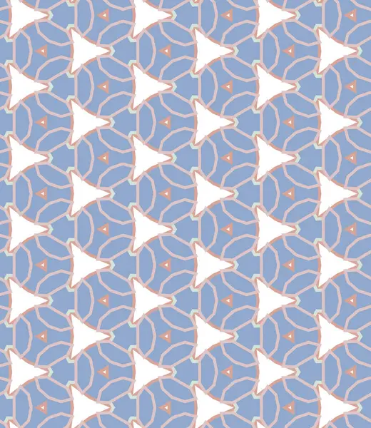 Patrón Ornamental Geométrico Sin Costuras Fondo Abstracto — Vector de stock