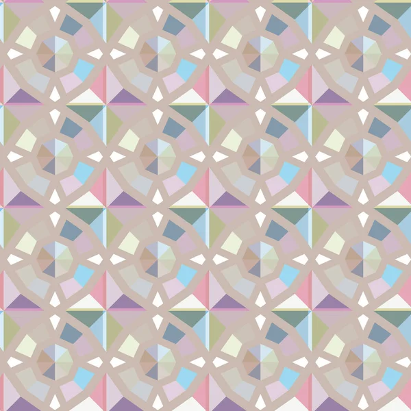 Patrón Ornamental Geométrico Sin Costuras Fondo Abstracto — Archivo Imágenes Vectoriales