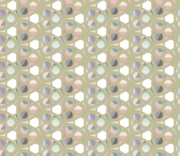 Patrón Ornamental Geométrico Sin Costuras Fondo Abstracto — Vector de stock