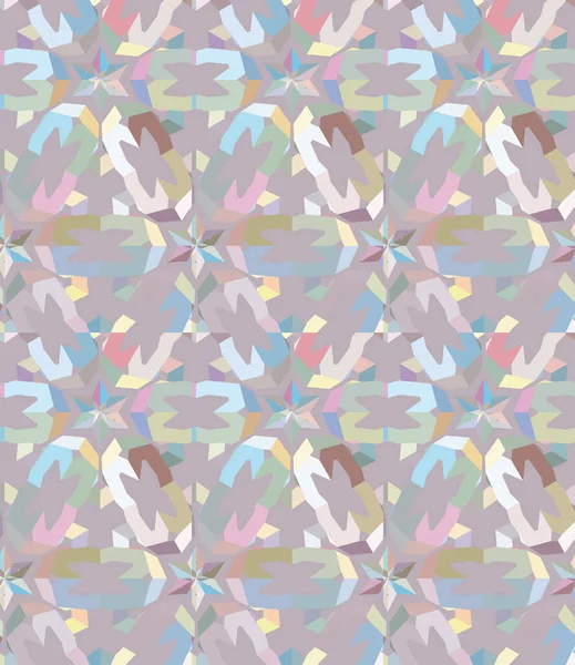 Naadloos Geometrisch Ornamentspatroon Abstracte Achtergrond — Stockvector