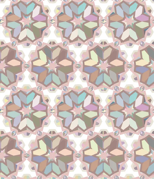 Naadloos Geometrisch Ornamentspatroon Abstracte Achtergrond — Stockvector