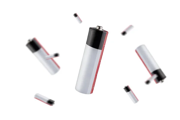 AA battery isolated on white, with clipping path — Stock Photo, Image