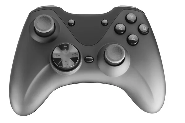 Conceito de videogame. o gamepad controla o robô voador do videogame. jogos  de blockchain. renderizado 3d.