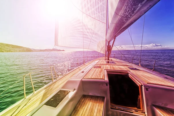 View Sail Boat Navigation — Stock Photo, Image