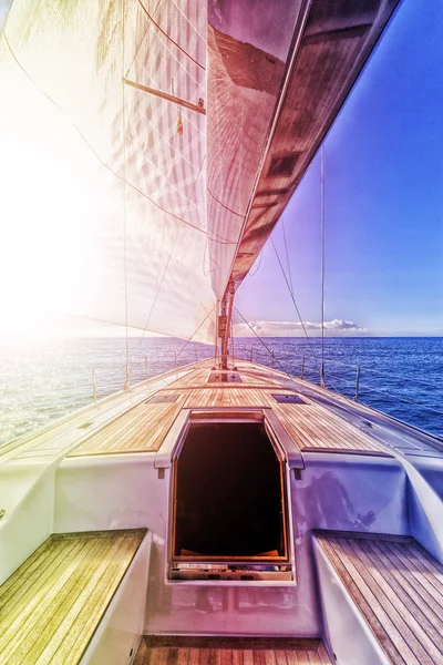 View Sail Boat Navigation — Stock Photo, Image