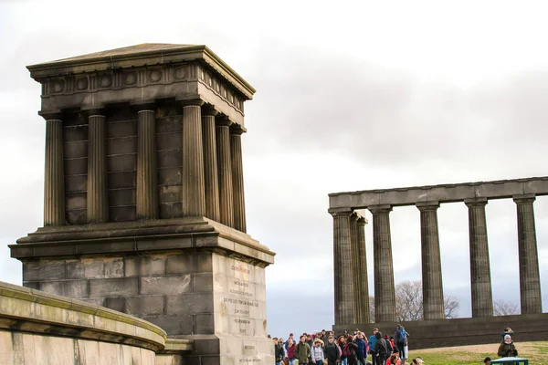 Calton Hill 'deki İskoçya Anıtı — Stok fotoğraf