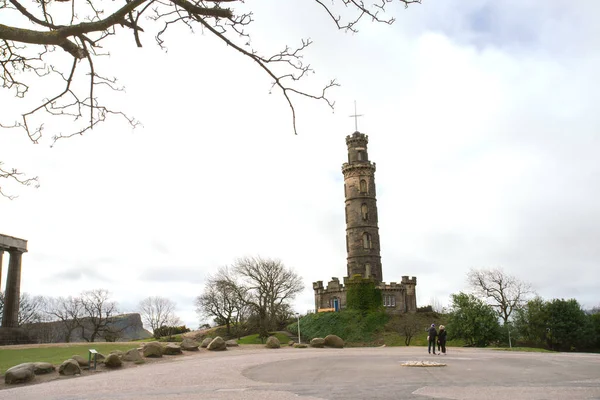 The Nelson Monument on Calton Hill — Stock Photo, Image