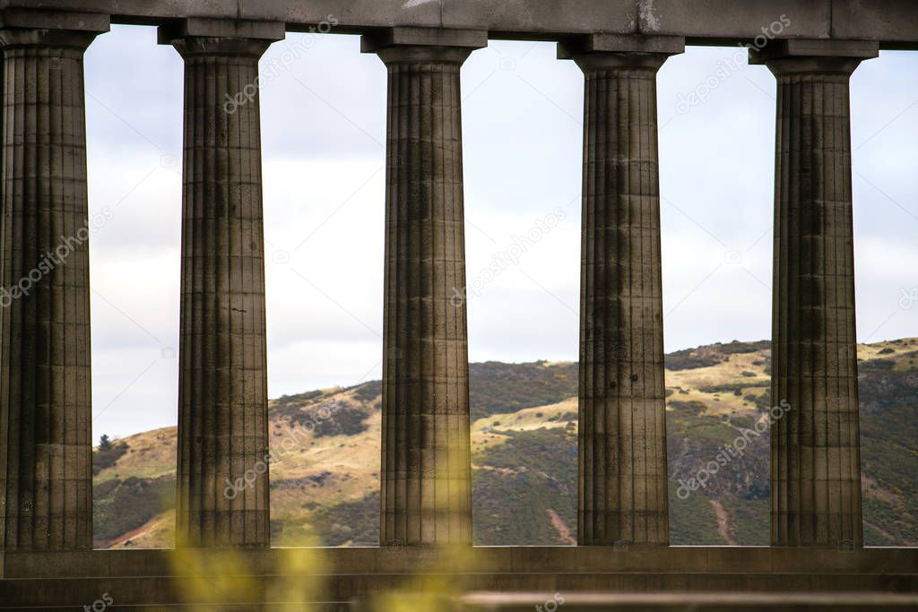 The National Monument of Scotland on Calton Hill