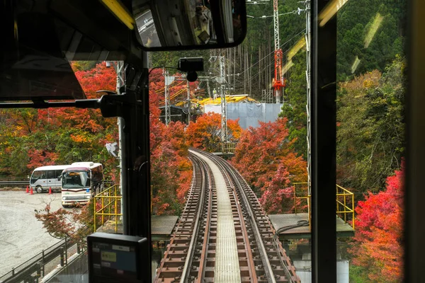 Eizan-Eisenbahnkurama-Linie — Stockfoto