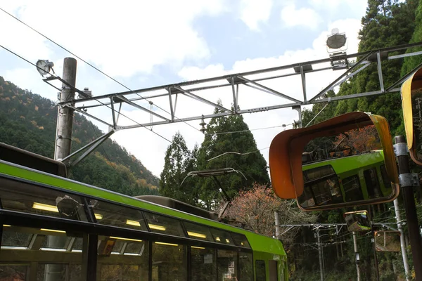 Linha Eizan Railway Kurama — Fotografia de Stock