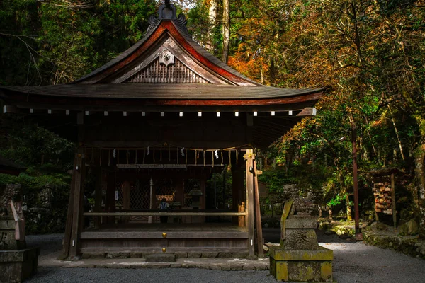 Sacrario Kibune Okumiya Sul Monte Kurama Autunno Prefettura Kyoto Kansai — Foto Stock