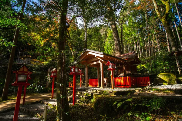 Santuario Kibune Yuinoyashiro Sul Monte Kurama Prefettura Kyoto Kansai Giappone — Foto Stock