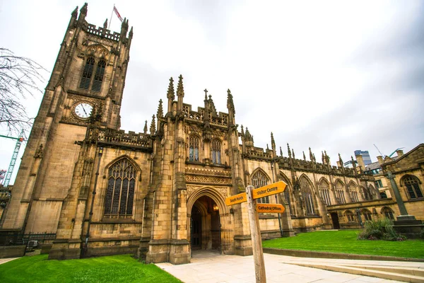 Catedral Manchester Iglesia Madre Diócesis Anglicana Manchester Sede Del Obispo — Foto de Stock