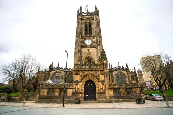 Catedral Manchester Iglesia Madre Diócesis Anglicana Manchester Sede Del Obispo — Foto de Stock