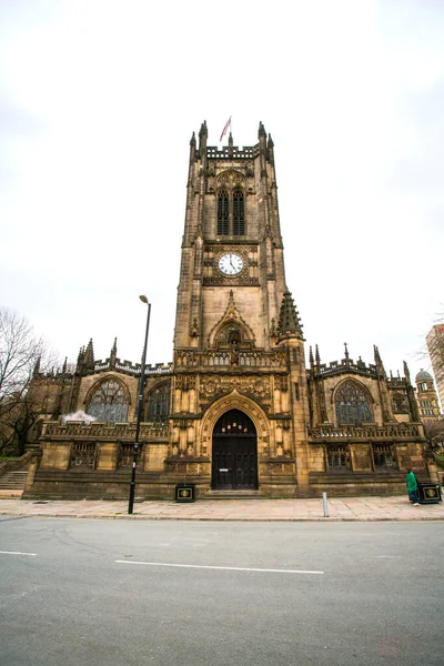 Catedral Manchester Iglesia Madre Diócesis Anglicana Manchester Sede Del Obispo — Foto de Stock