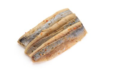 Uskumru Balığı Beyaz Arkaplanda İzole Edildi