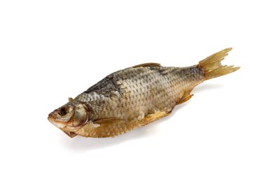 Tuzlu balık beyaz arka plan üzerinde izole