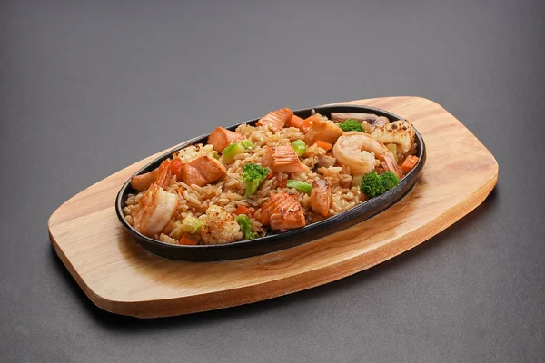 Rice with seafood. Thai dish. — Stock Photo, Image