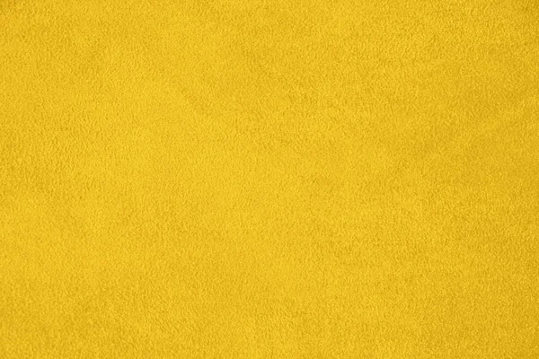 Camurça Textura Pele Natural Fundo Amarelo — Fotografia de Stock