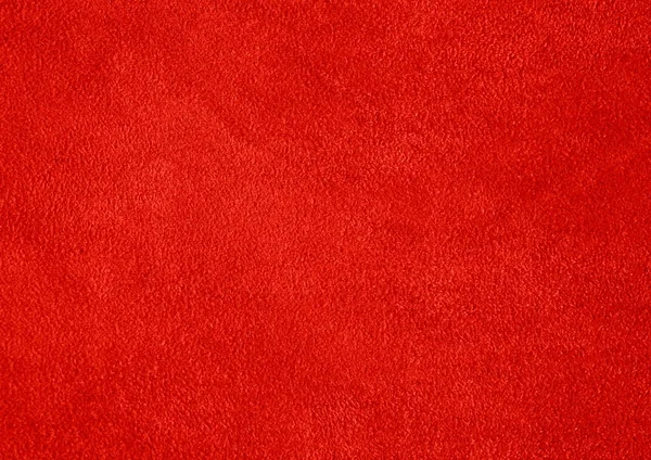 Textura Camurça Vermelha Natural — Fotografia de Stock