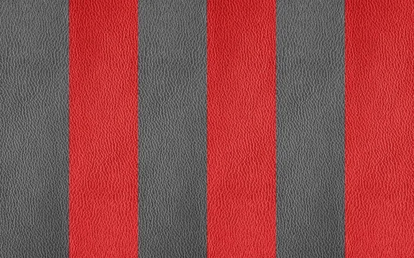 Texture Cuir Véritable Fond Noir Rouge — Photo