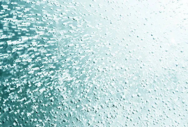 Tekstura Zamarzniętej Wody Powietrzem Lód Bąbelkami Bliska — Zdjęcie stockowe