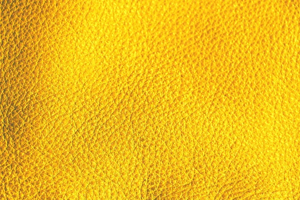 Natuurlijke Leertextuur Bruine Achtergrond Gouden Huid Gele Tint Van Materiaal — Stockfoto