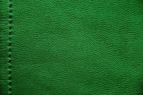 Natural Leather Texture Green Skin — Stock Photo, Image