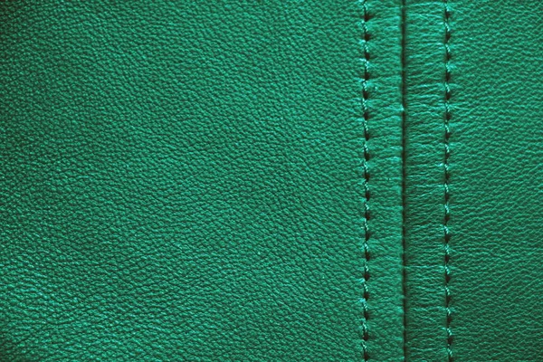 Textura Cuero Natural Piel Verde —  Fotos de Stock