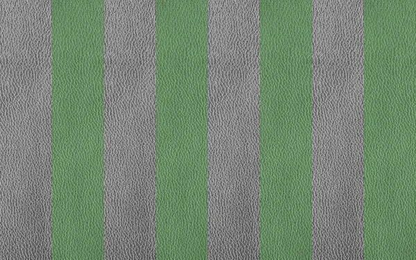Textuur Van Echt Leer Donkergrijs Groen — Stockfoto